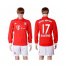 Bayern Munchen #17 Boateng Home Long Sleeves Soccer Club Jersey