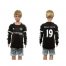 Chelsea #19 Diego Costa SEC Away Long Sleeves Kid Soccer Club Jersey
