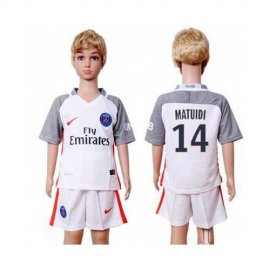 Paris Saint-Germain #14 Matuidi SEC Away Kid Soccer Club Jersey