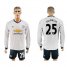 Manchester United #25 Valencia Sec Away Long Sleeves Soccer Club Jersey