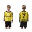 Dortmund #7 Hofmann Home Long Sleeves Kid Soccer Club Jersey