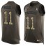 Nike Las Vegas Raiders #11 Henry Ruggs III Green Mens Stitched NFL Limited Salute To Service Tank Top Jersey