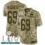 Nike San Francisco 49ers #69 Mike McGlinchey Camo Super Bowl LIV 2020 Mens Stitched NFL Limited 2018 Salute To Service Jersey