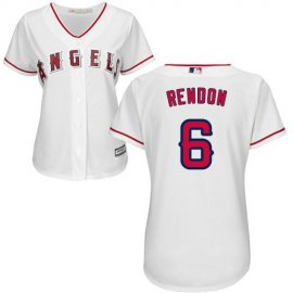 Los Angeles Angels #6 Anthony Rendon White Home Womens Stitched MLB Jersey