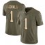 Nike Miami Dolphins #1 Tua Tagovailoa Olive/Gold Youth Stitched NFL Limited 2017 Salute To Service Jersey