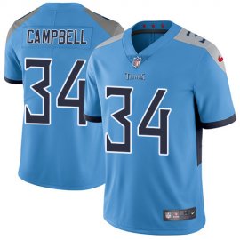 Nike Tennessee Titans #34 Earl Campbell Light Blue Alternate Mens Stitched NFL Vapor Untouchable Limited Jersey