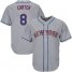 New York Mets #8 Gary Carter Grey Cool Base Stitched Youth MLB Jersey