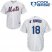 New York Mets #18 Travis dArnaud White(Blue Strip) Cool Base Stitched Youth MLB Jersey