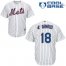 New York Mets #18 Travis dArnaud White(Blue Strip) Cool Base Stitched Youth MLB Jersey