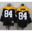 Mitchell And Ness 1967 Pittsburgh Steelers #84 Antonio Brown Black/Yelllow Throwback Mens Stitched NFL Jersey
