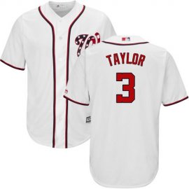 Washington Nationals #3 Michael Taylor White Cool Base Stitched Youth MLB Jersey