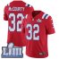 Nike New England Patriots #32 Devin McCourty Red Alternate Super Bowl LIII Bound Youth Stitched NFL Vapor Untouchable Limited Jersey