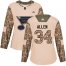 Adidas St. Louis Blues #34 Jake Allen Camo Authentic 2017 Veterans Day Womens Stitched NHL Jersey