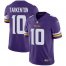 Nike Minnesota Vikings #10 Fran Tarkenton Purple Team Color Mens Stitched NFL Vapor Untouchable Limited Jersey
