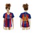 Womens Barcelona Personalized Home Soccer Club Jersey