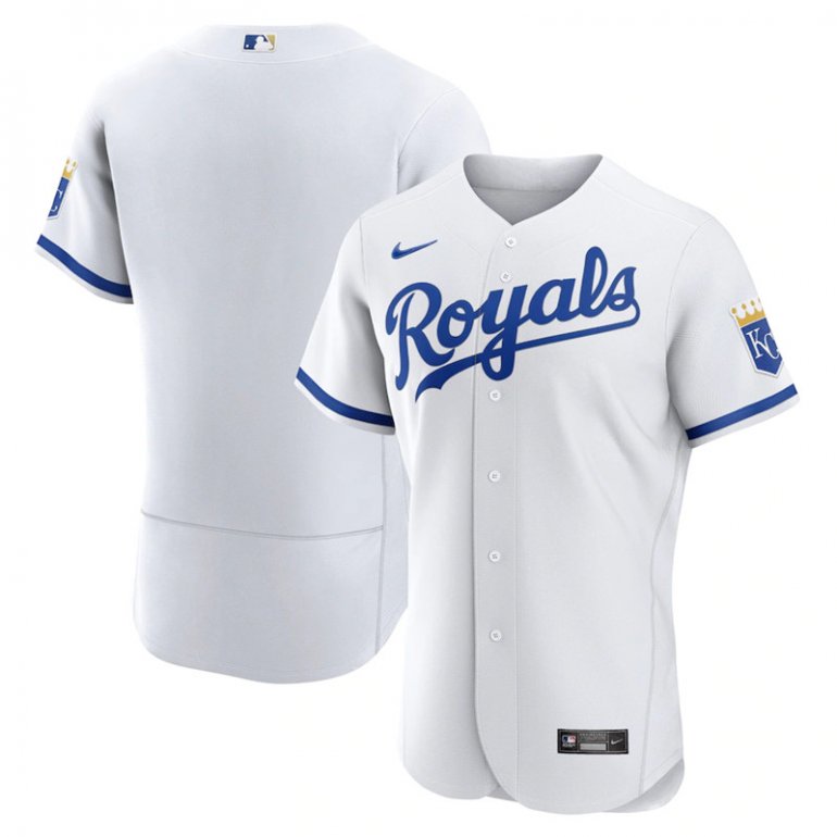 Royals Blank White Nike 2022 Alternate Flexbase Jersey Royals Blank White Nike 2022 Alternate Flexbase Jersey