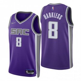 Nike Sacramento Kings #8 Maurice Harkless Purple Mens 2021-22 NBA 75th Anniversary Diamond Swingman Jersey – Icon Edition Mens