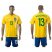 Brazil #13 Marquinhos Home Soccer Country Jersey