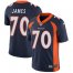 Nike Denver Broncos #70 JaWuan James Navy Blue Alternate Mens Stitched NFL Vapor Untouchable Limited Jersey