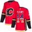 Adidas Calgary Flames #14 Theoren Fleury Red Home Authentic USA Flag Stitched Youth NHL Jersey