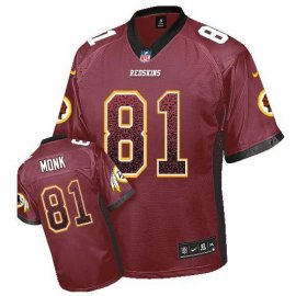 Nike Washington Football Team #81 Art Monk Burgundy Red Team Color Mens Stitched NFL Elite Drift Fashion Jersey
