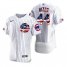 Chicago Cubs #44 Anthony Rizzo Mens Nike White Fluttering USA Flag Limited Edition Authentic MLB Jersey