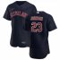 Cleveland Indians #23 Daniel Johnson Mens Nike Navy Alternate 2020 Authentic Player MLB Jersey