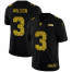 Seattle Seahawks #3 Russell Wilson Mens Nike Leopard Print Fashion Vapor Limited NFL Jersey Black