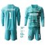 Inter Milan #1 Handanovic Blue Goalkeeper Long Sleeves Kid Soccer Club Jersey