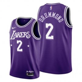 Los Angeles Los Angeles Lakers #2 Andre Drummond Mens 2021-22 City Edition Purple NBA Jersey Mens