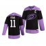 Carolina Hurricanes #11 Jordan Staal Adidas Mens Hockey Fights Cancer Practice NHL Jersey Black