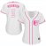 Baltimore Orioles #5 Brooks Robinson White/Pink Fashion Womens Stitched MLB Jersey