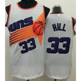 Phoenix Suns #33 Grant Hill White Throwback Stitched NBA Jersey