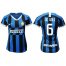 Womens Inter Milan #6 Devrij Home Soccer Club Jersey