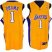 Los Angeles Lakers 1 Obama Yellow Jersey Cheap