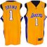 Los Angeles Lakers 1 Obama Yellow Jersey Cheap