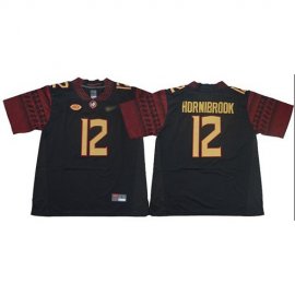 Seminoles #12 Alex Hornibrook Black Limited Stitched College Jersey
