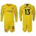 Chelsea #13 Caballero Yellow Goalkeeper Long Sleeves Soccer Club Jersey