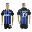 Inter Milan #33 Dambrosio Home Soccer Club Jersey
