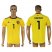 Belgium #1 Courtois Away Soccer Country Jersey