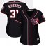 Washington Nationals #31 Max Scherzer Navy Blue Alternate Womens Stitched MLB Jersey