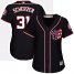 Washington Nationals #31 Max Scherzer Navy Blue Alternate Womens Stitched MLB Jersey