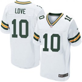 Nike Green Bay Packers #10 Jordan Love White Mens Stitched NFL New Elite Jersey