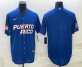 Mens Puerto Rico Baseball Blank 2023 Royal World With Patch Classic Stitched Jersey