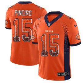 Nike Chicago Bears #15 Eddy Pineiro Orange Alternate Mens Stitched NFL Limited Rush Drift Fashion Jersey