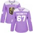 Adidas Vegas Golden Knights #67 Max Pacioretty Purple Authentic Fights Cancer Womens Stitched NHL Jersey