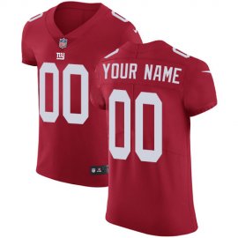 Nike New York Giants Customized Red Alternate Stitched Vapor Untouchable Elite Mens NFL Jersey