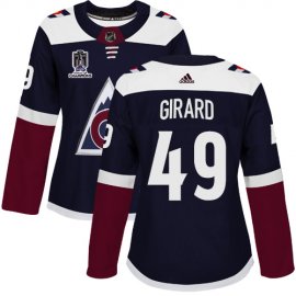 Adidas Colorado Avalanche #49 Samuel Girard Navy Womens 2022 Stanley Cup Champions Alternate Authentic Stitched NHL Jersey Womens