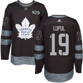 Adidas Toronto Maple Leafs #19 Joffrey Lupul Black 1917-2017 100th Anniversary Stitched NHL Jersey