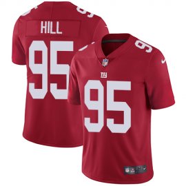 Nike New York Giants #95 B.J. Hill Red Alternate Mens Stitched NFL Vapor Untouchable Limited Jersey